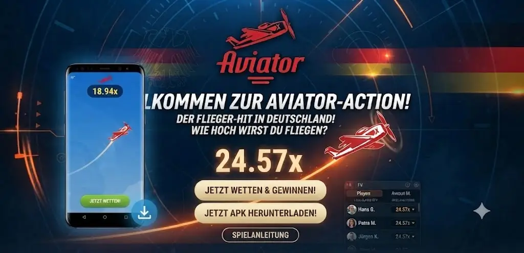 Aviator App auf Android-Smartphone